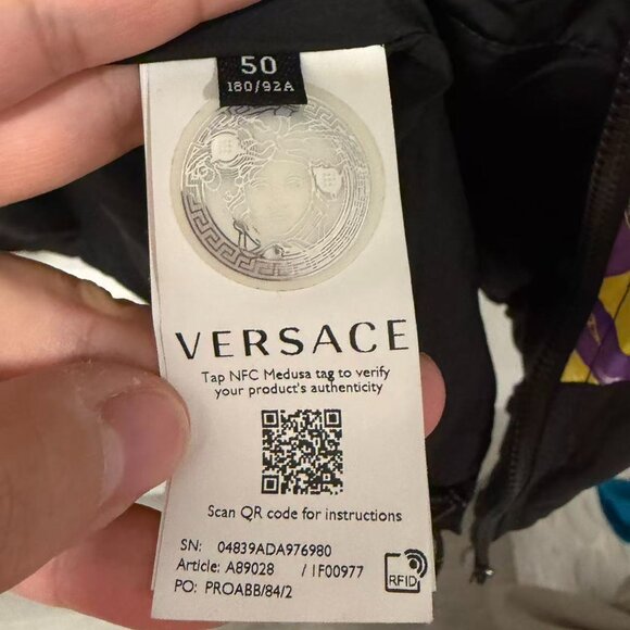 Versace Black Trésor De La Mer Jacket - Picture 4 of 4